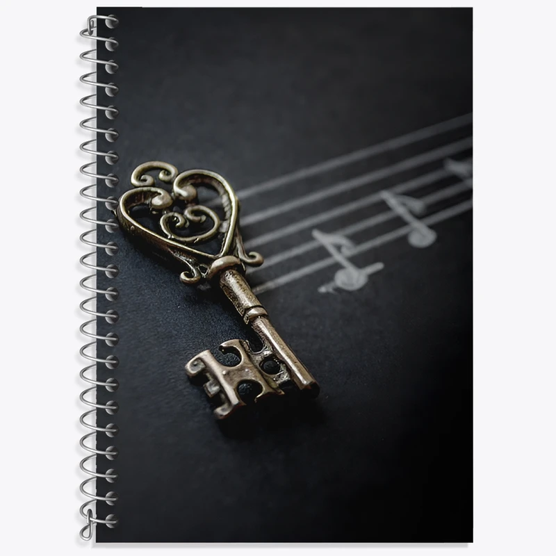 دفتر لغت 50 برگ خندالو طرح نت موسیقی کد N8074