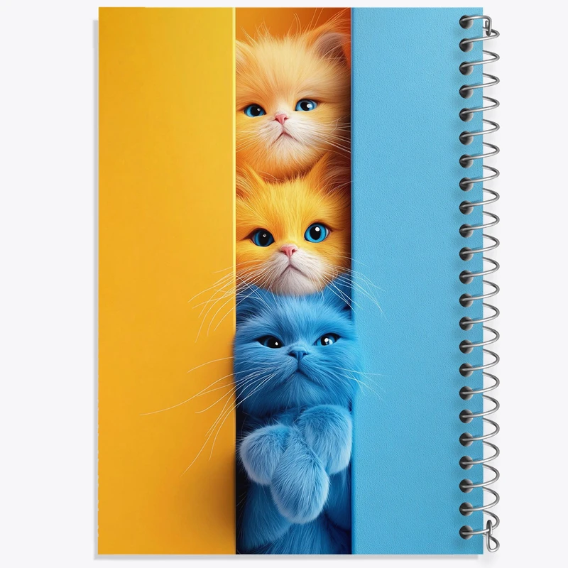 دفتر مشق 50 برگ خندالو طرح گربه های بامزه کد F10729