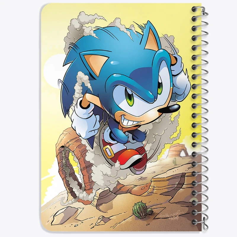 دفتر یادداشت 50 برگ خندالو طرح سونیک (Sonic) کد 37030