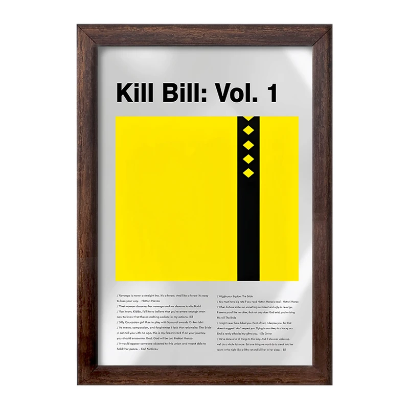 تابلو خندالو طرح بیل را بکش (Kill Bill) کد F13808