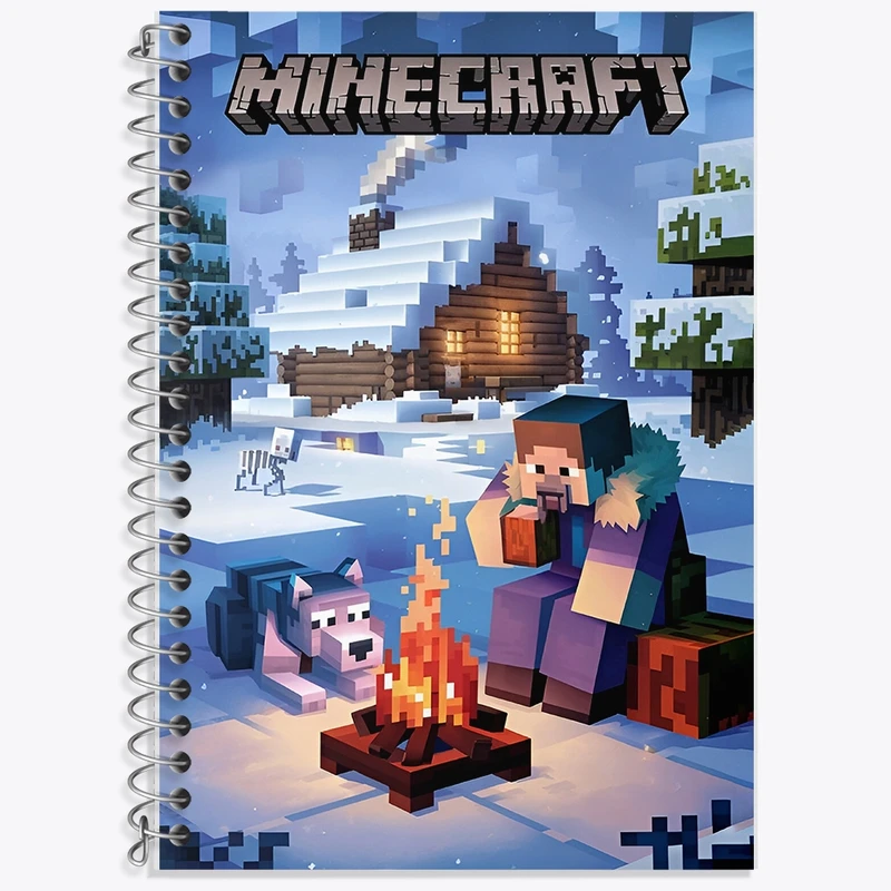 دفتر لغت 50 برگ خندالو طرح ماینکرافت (Minecraft) کد F14387