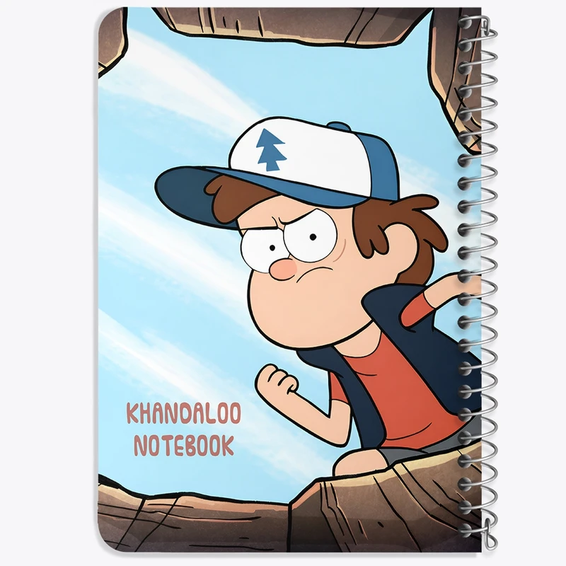 دفتر یادداشت 50 برگ خندالو طرح آبشار جاذبه (Gravity Falls) کد N9217
