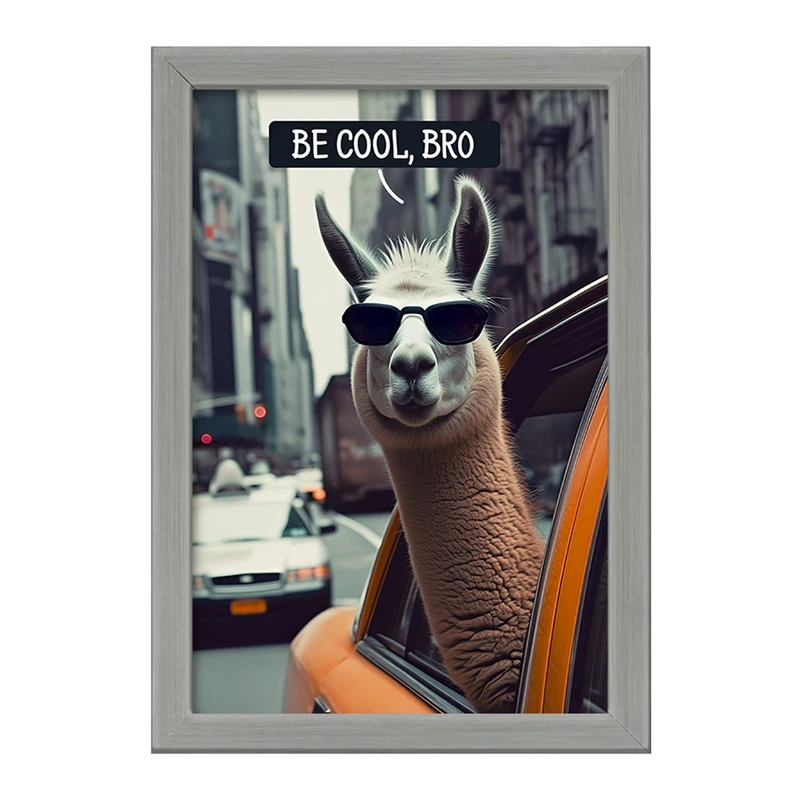 تابلو خندالو طرح لاما کد F9721