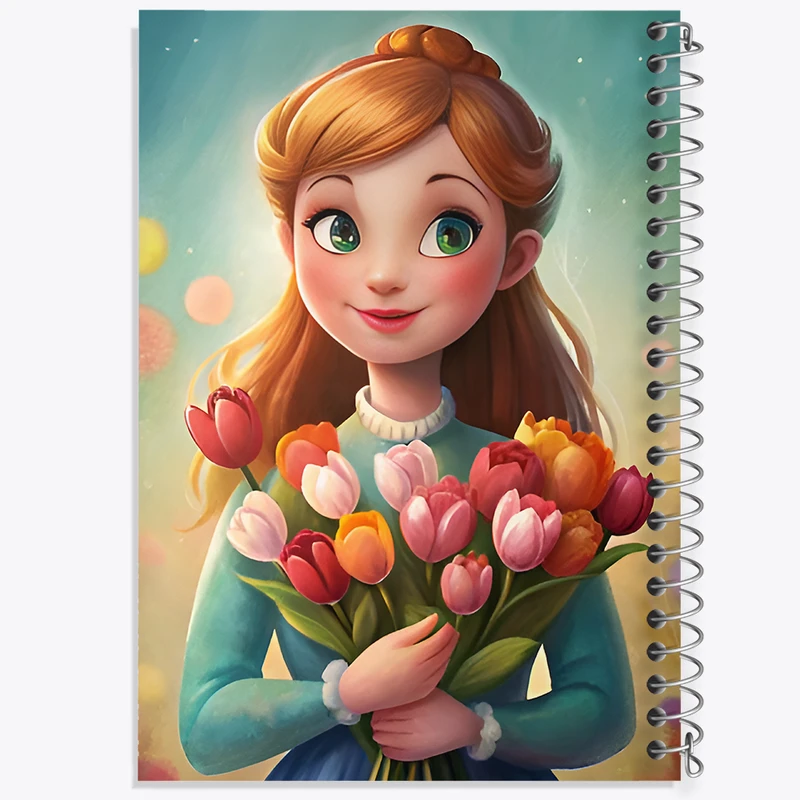 دفتر نقاشی 50 برگ خندالو طرح دخترانه کد F11663