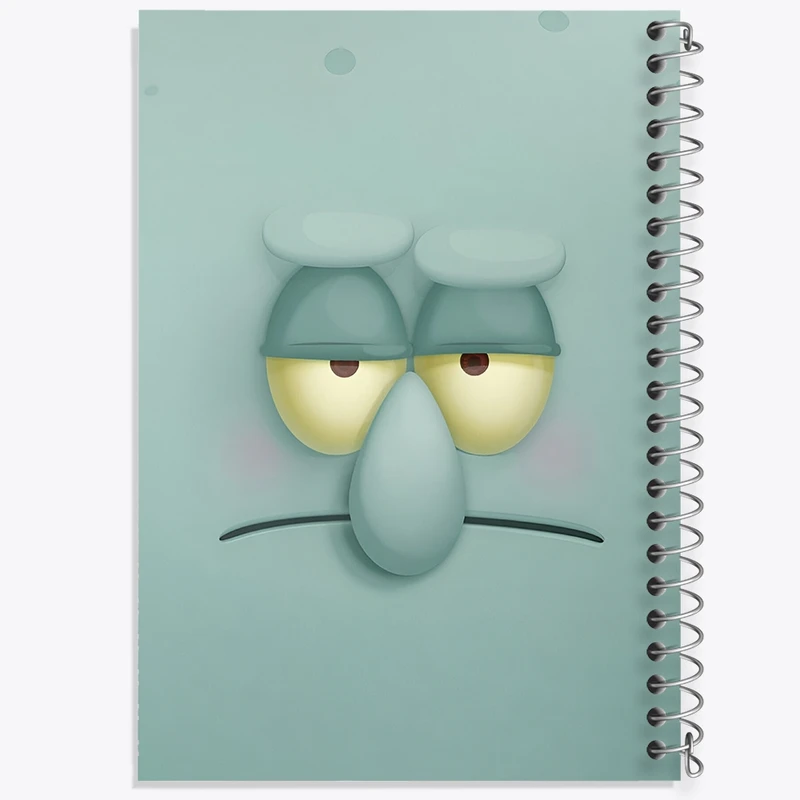 دفتر طراحی 50 برگ خندالو طرح اختابوس باب اسفنجی کد F3304