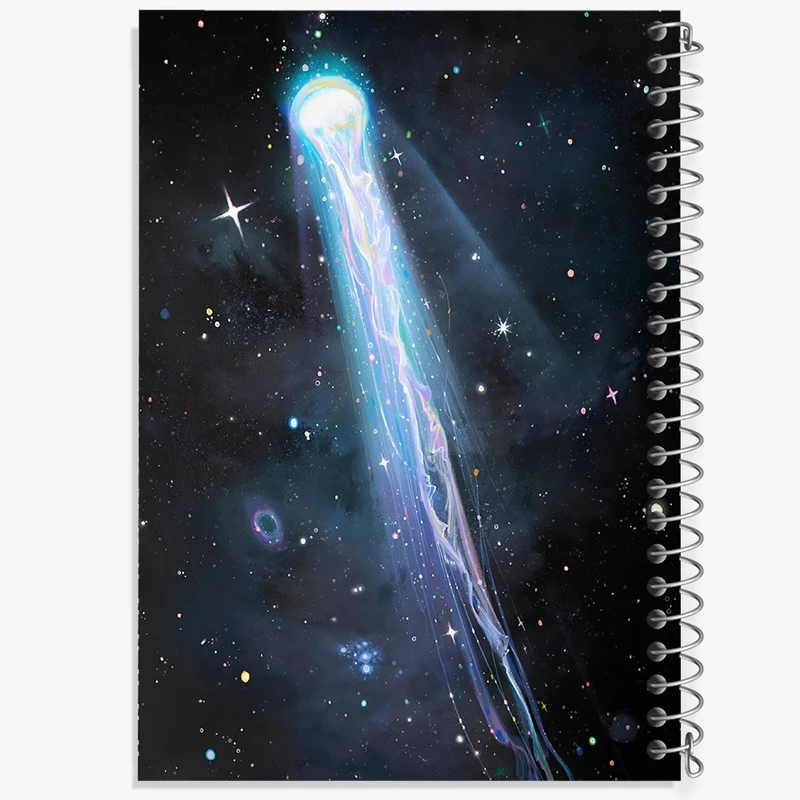 دفتر ژورنال نویسی 50 برگ خندالو مدل نقطه ای طرح فضایی کد N7489