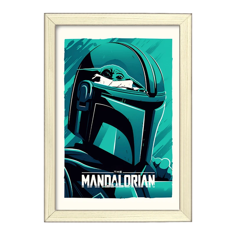 تابلو خندالو طرح مندلورین (The Mandalorian) کد F13743
