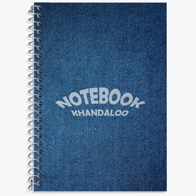 دفتر زبان 50 برگ خندالو مدل سه خط طرح مدرن کد N7623