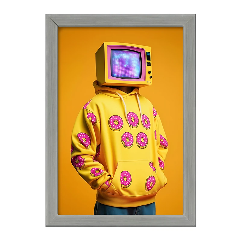 تابلو خندالو طرح مرد تلویزیونی کد F8771