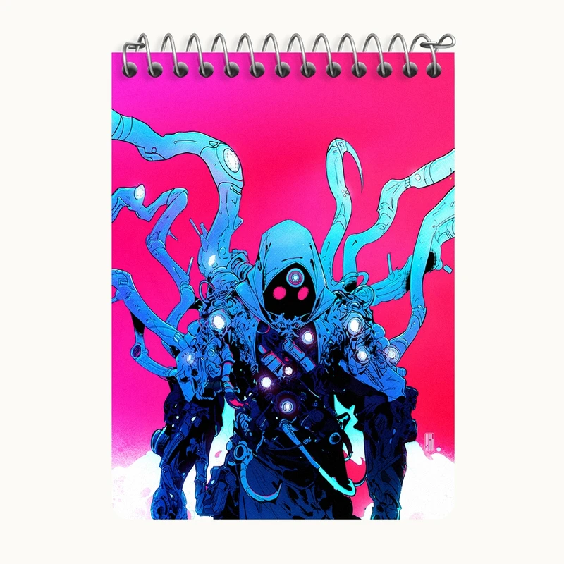 دفتر یادداشت 50 برگ خندالو طرح مرد ترسناک کد N4297