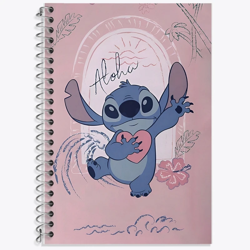 دفتر زبان 50 برگ خندالو مدل سه خط طرح استیچ کد F11004