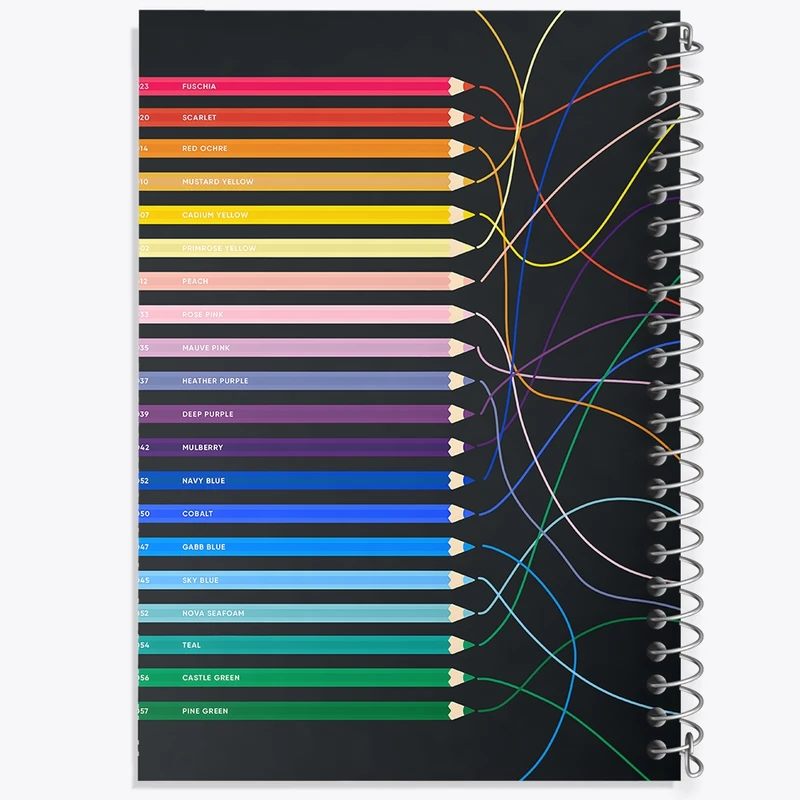 دفتر لیست خرید 50 برگ خندالو طرح مداد رنگی کد N7632