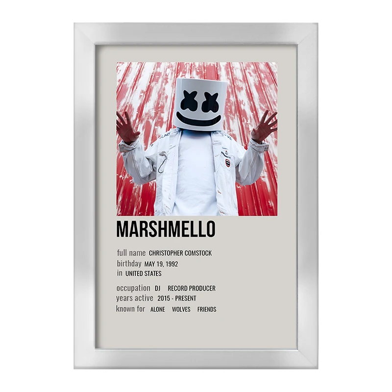 تابلو خندالو طرح مارشملو (Marshmello) کد F13161