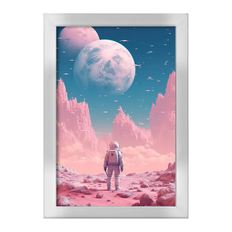 تابلو خندالو طرح فضانورد و کهکشان کد F3214