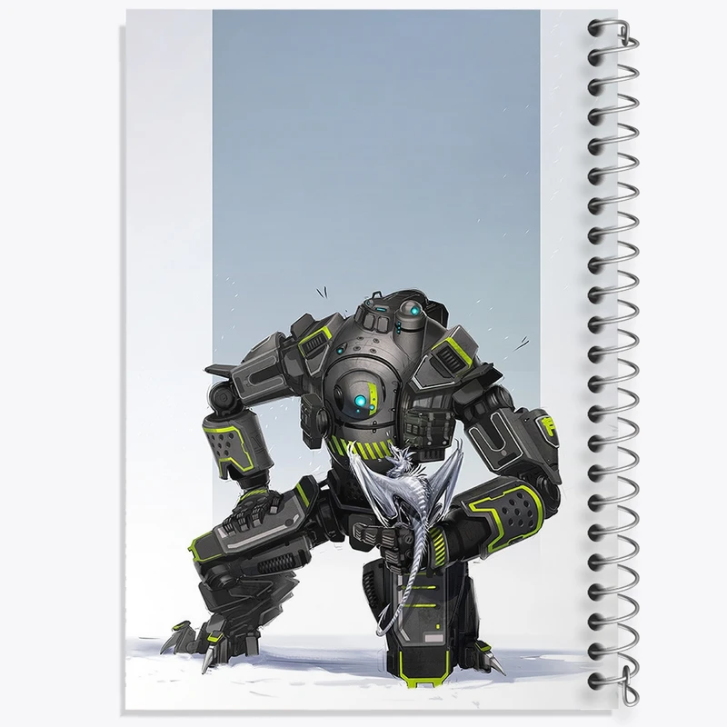 دفتر طراحی 50 برگ خندالو طرح بازی تایتان فال (Titanfall) کد 32622