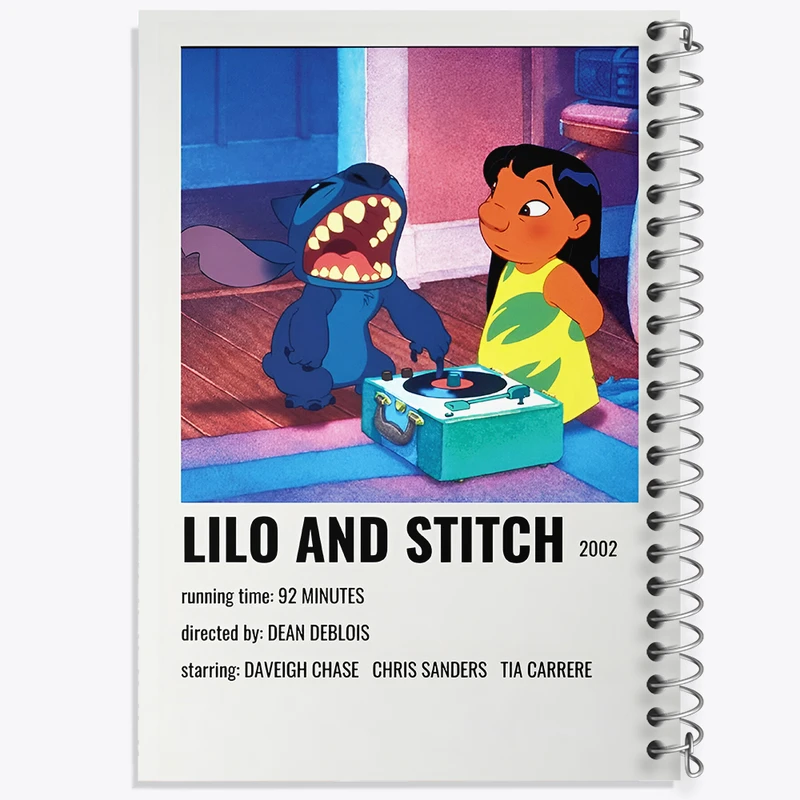 دفتر مشق 100 برگ خندالو طرح لیلو و استیچ (Lilo & Stitch) کد F14208