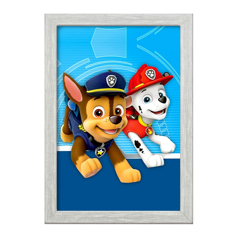 تابلو خندالو طرح مارشال و چیس سگ های نگهبان Paw Patrol  کد 12582