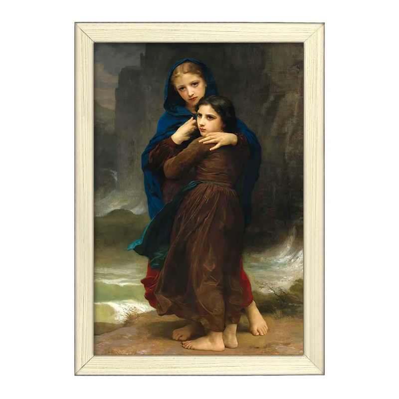 تابلو خندالو طرح نقاشی طوفان اثر ویلیام بوگرو کد F12504