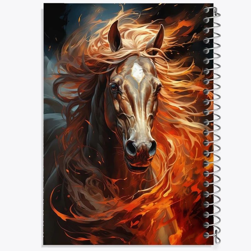 دفتر طراحی 50 برگ خندالو طرح اسب کد F987