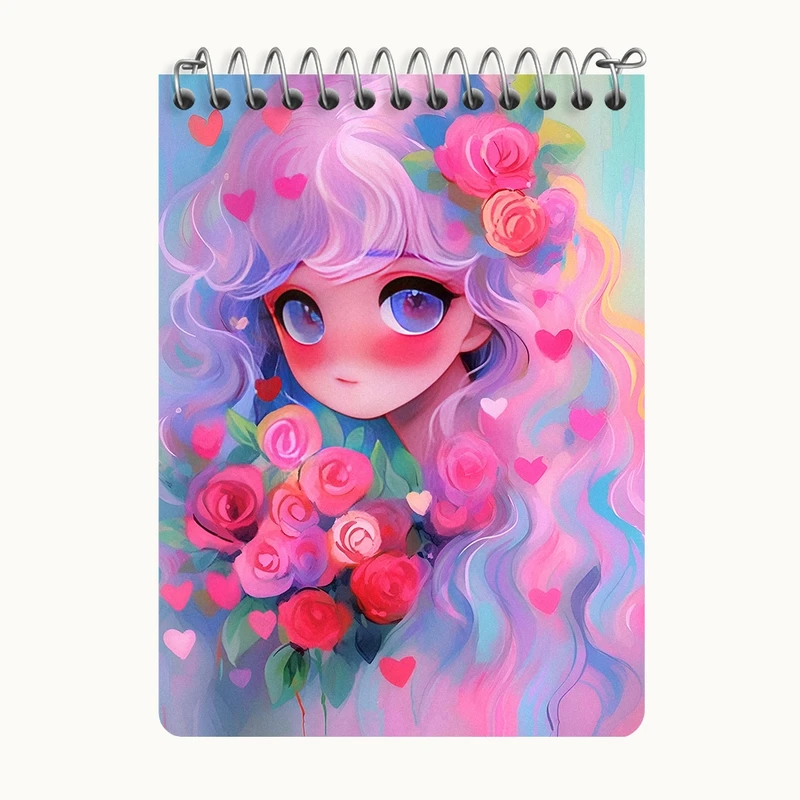 دفتر یادداشت 50 برگ خندالو طرح دخترانه کد N7126