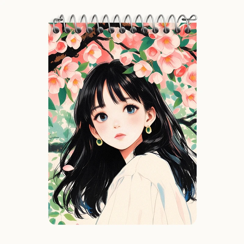 دفتر یادداشت 50 برگ خندالو طرح دخترانه کد N7763