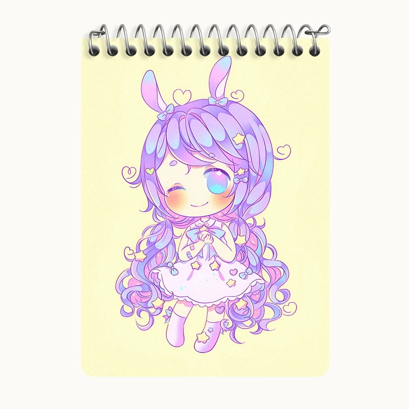 دفتر یادداشت 50 برگ خندالو طرح دخترانه کیوت کد N8214