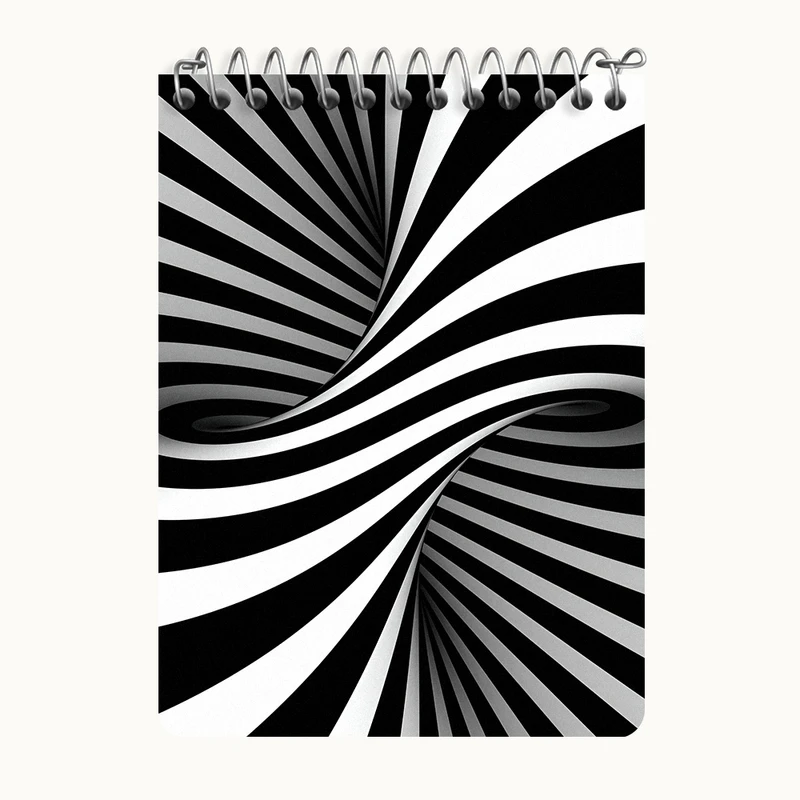 دفتر یادداشت 50 برگ خندالو طرح راه راه کد N5424