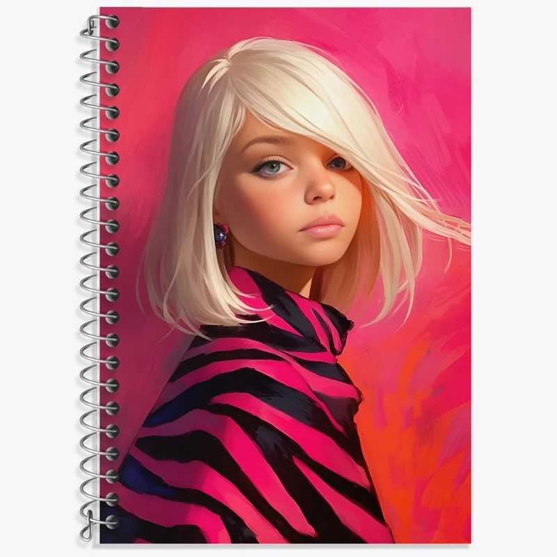 دفتر لغت 50 برگ خندالو طرح دخترانه کد F12626