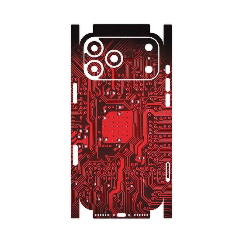 برچسب پوششی ماهوت مدل Red_Printed_Circuit_Board-FullSkin مناسب برای گوشی موبایل اپل iPhone 17 Pro Max