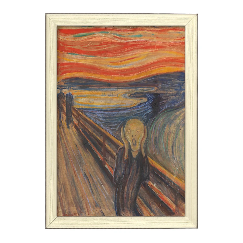 تابلو خندالو طرح نقاشی جیغ اثر ادوارد مونک کد F12489