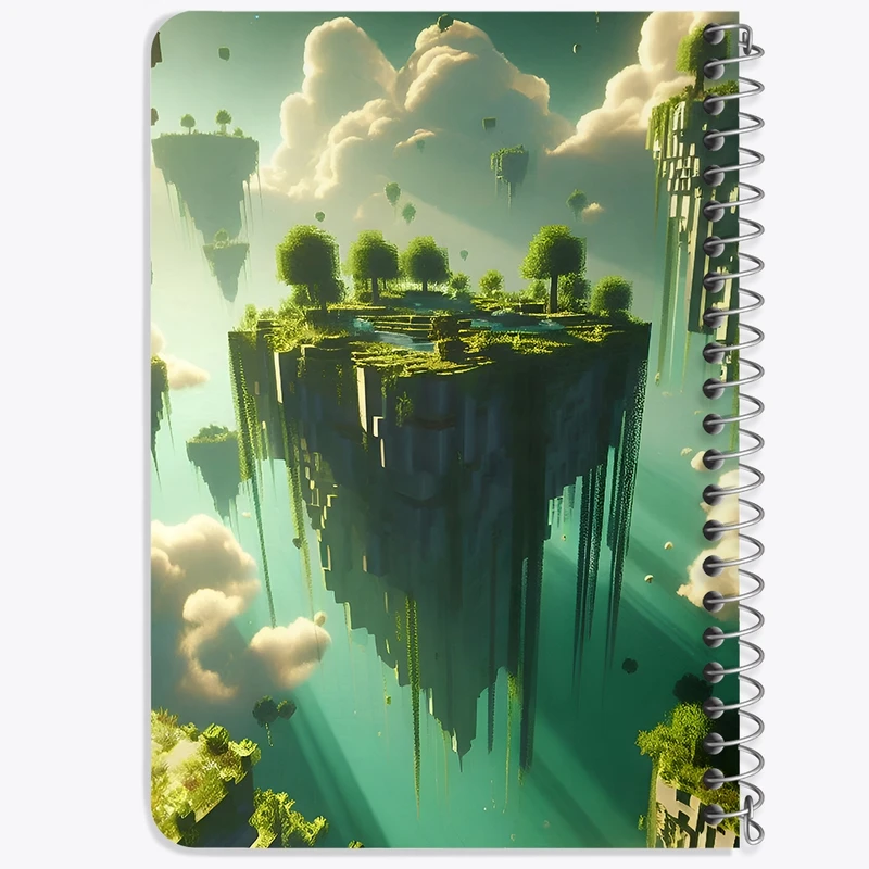 دفتر یادداشت 50 برگ خندالو طرح ماینکرافت (Minecraft) کد F3540