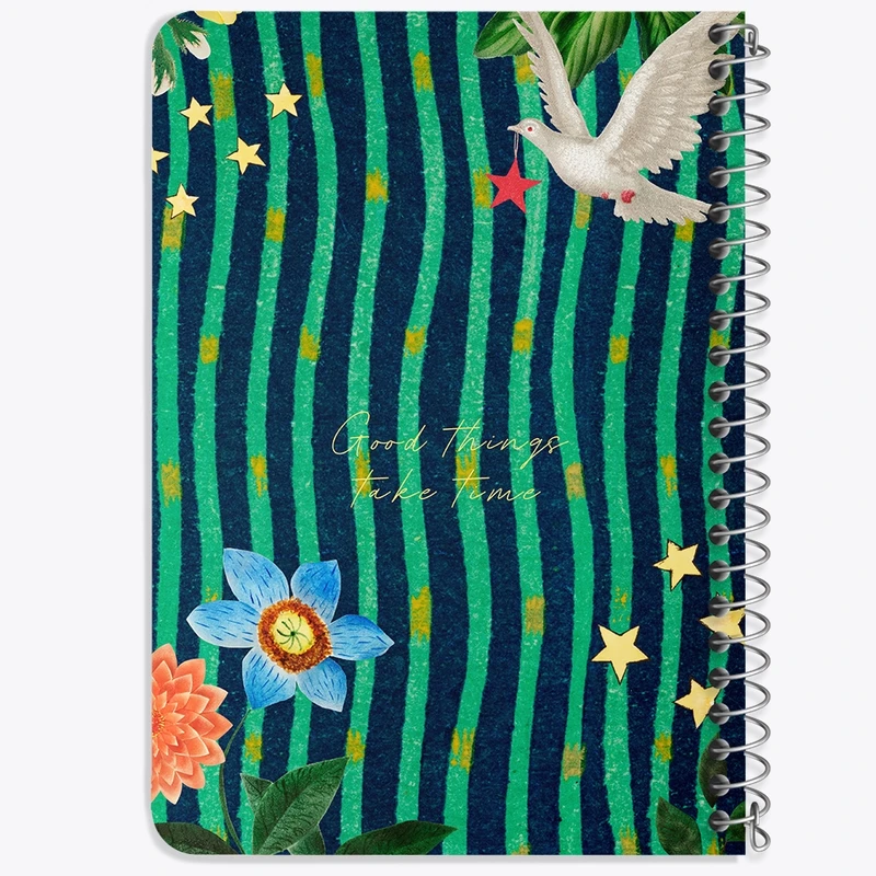 دفتر یادداشت 50 برگ خندالو طرح Good Things Take Time کد N2317