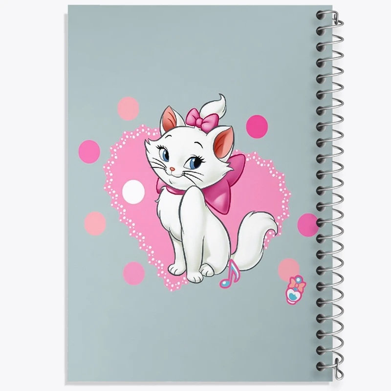 دفتر ژورنال نویسی 50 برگ خندالو مدل نقطه ای طرح گربه های اشرافی کد N6382