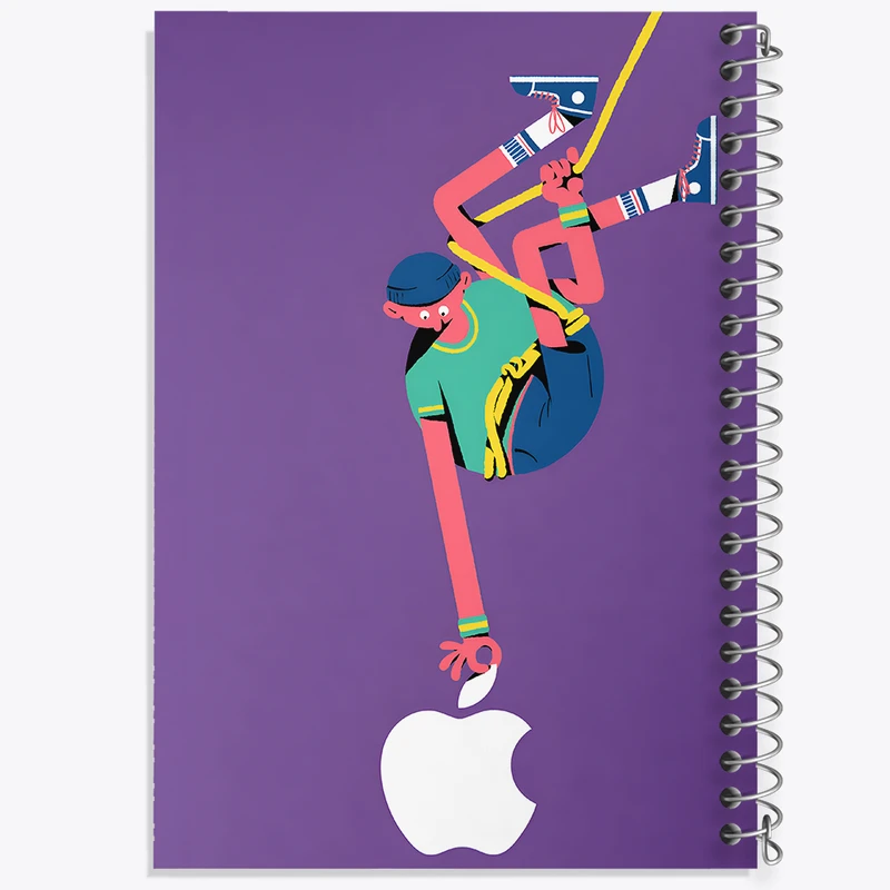 دفتر مشق 100 برگ خندالو طرح کوهنورد کد F8853