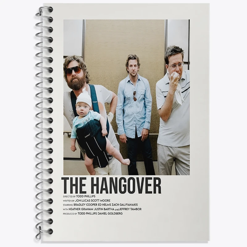 دفتر لغت 50 برگ خندالو طرح خماری (The Hangover) کد F13395