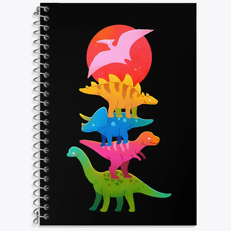 دفتر لغت 50 برگ خندالو طرح دایناسور بامزه (Dino) کد N8304