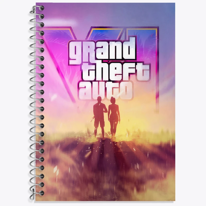 دفتر نت موسیقی 50 برگ خندالو طرح جی تی ای (GTA) کد N7914
