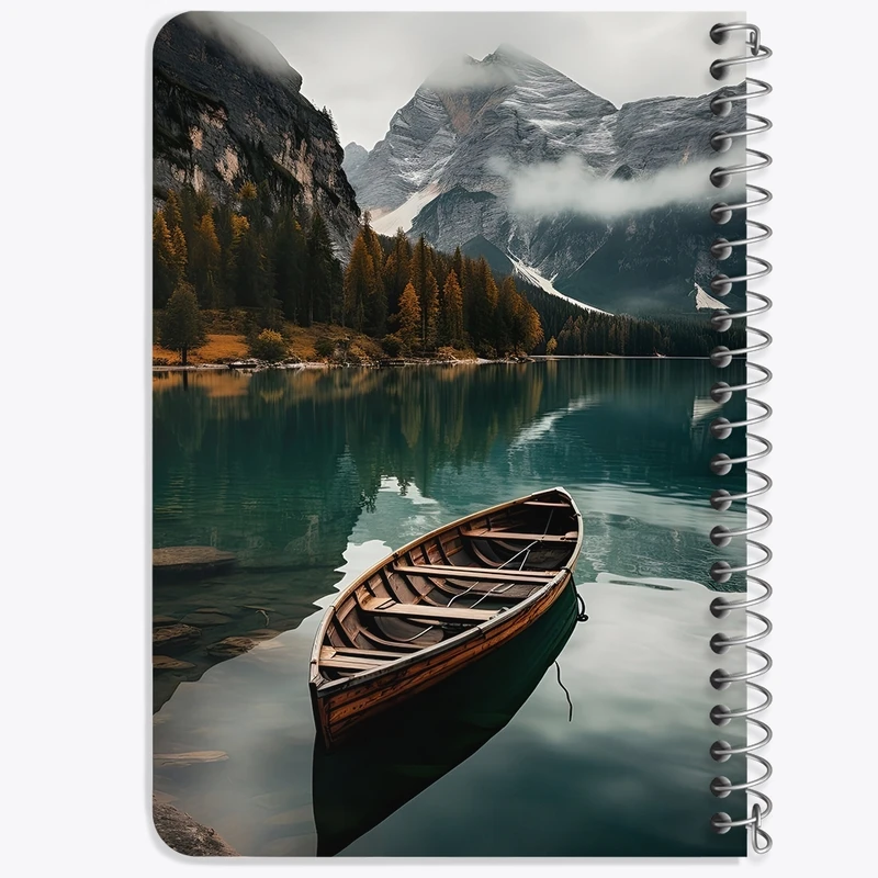 دفتر یادداشت 50 برگ خندالو طرح منظره طبیعت کد F4273