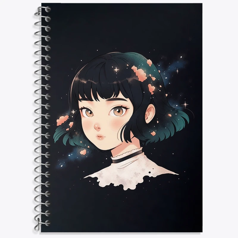 دفتر زبان 50 برگ خندالو مدل سه خط طرح دخترانه کد F2998