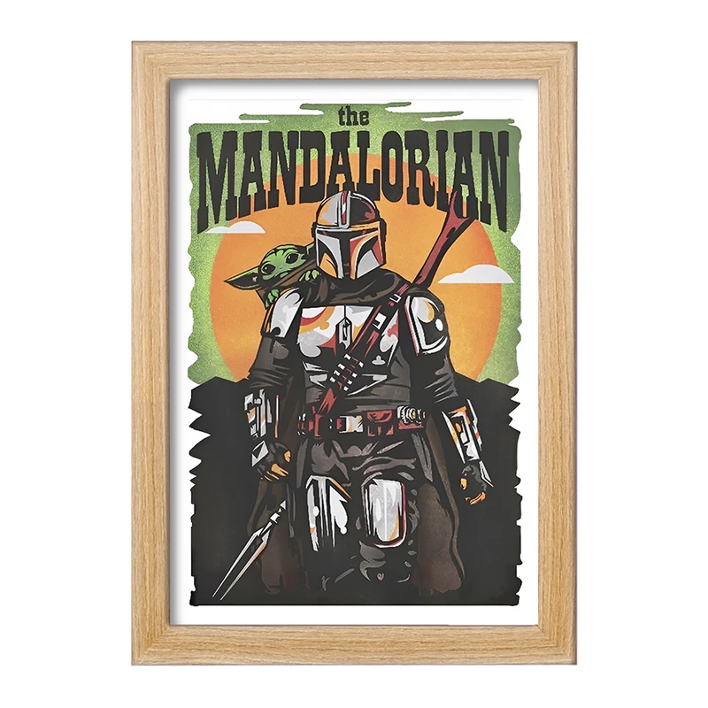 تابلو خندالو طرح مندلورین (The Mandalorian) کد F13747