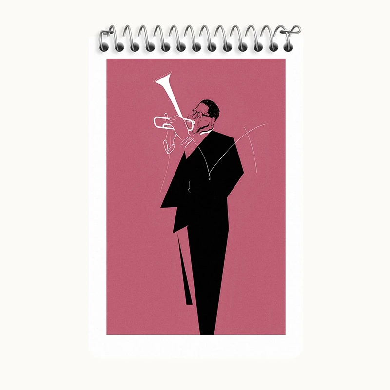 دفتر یادداشت 50 برگ خندالو طرح نوازنده کد F7404