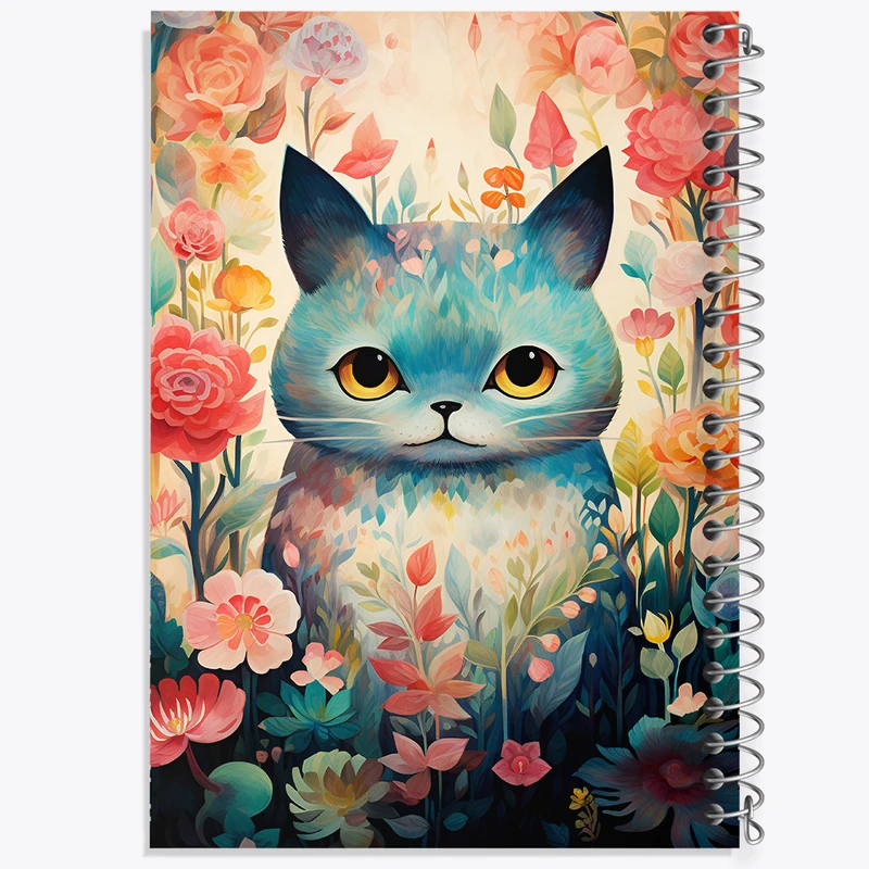 دفتر مشق 50 برگ خندالو طرح گربه بامزه کد F4880