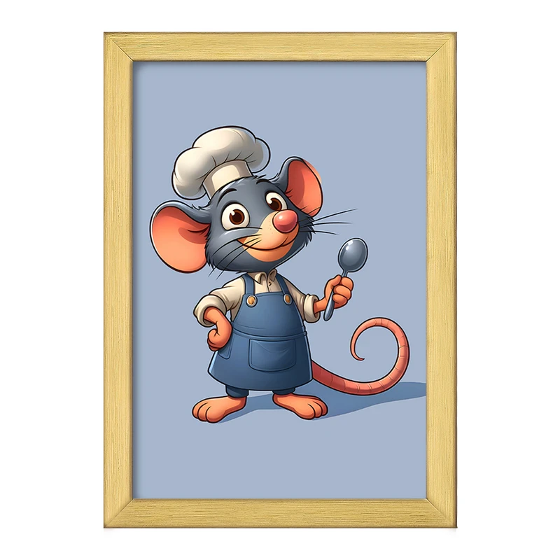 تابلو خندالو طرح موش آشپز کد F7745