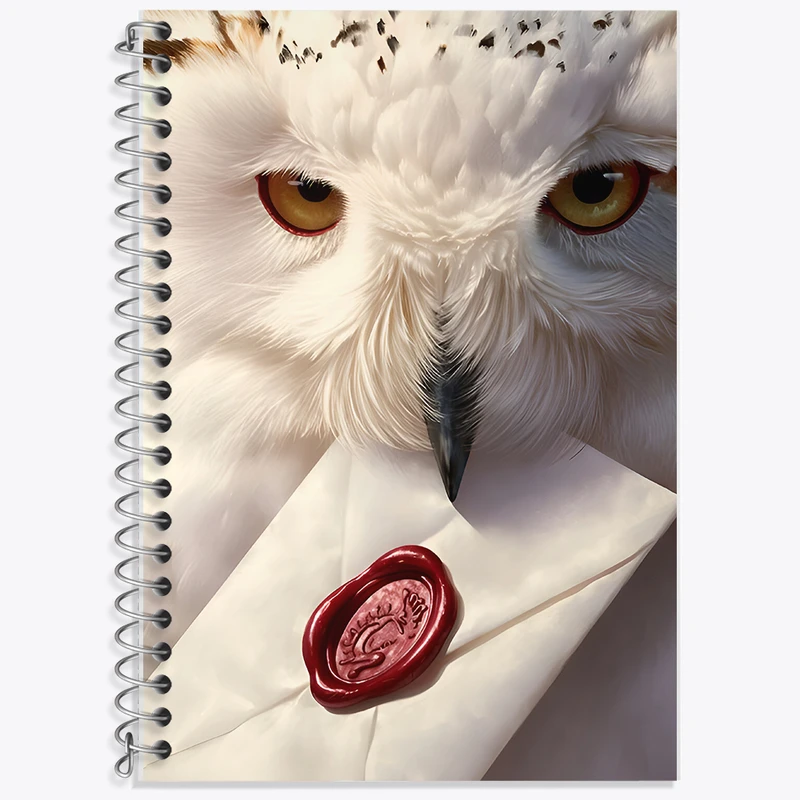 دفتر زبان 50 برگ خندالو مدل دو خط طرح جغد کد F8564