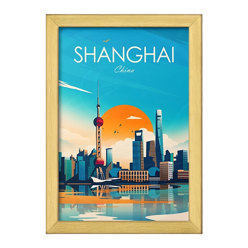 تابلو خندالو طرح شانگهای (Shanghai) کد F6307