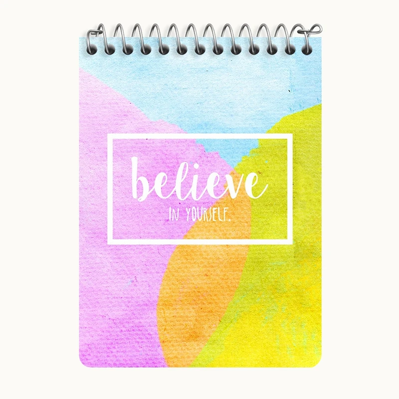دفتر یادداشت 50 برگ خندالو طرح Believe In Yourself کد N6019