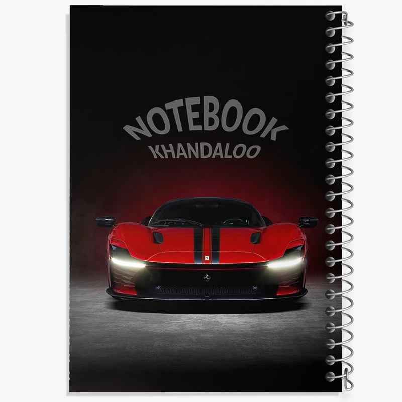 دفتر شطرنجی 50 برگ خندالو طرح فراری (Ferrari) کد N7883