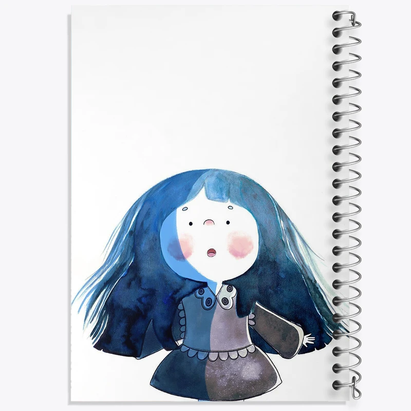 دفتر طراحی 50 برگ خندالو طرح دخترونه  کد 6029