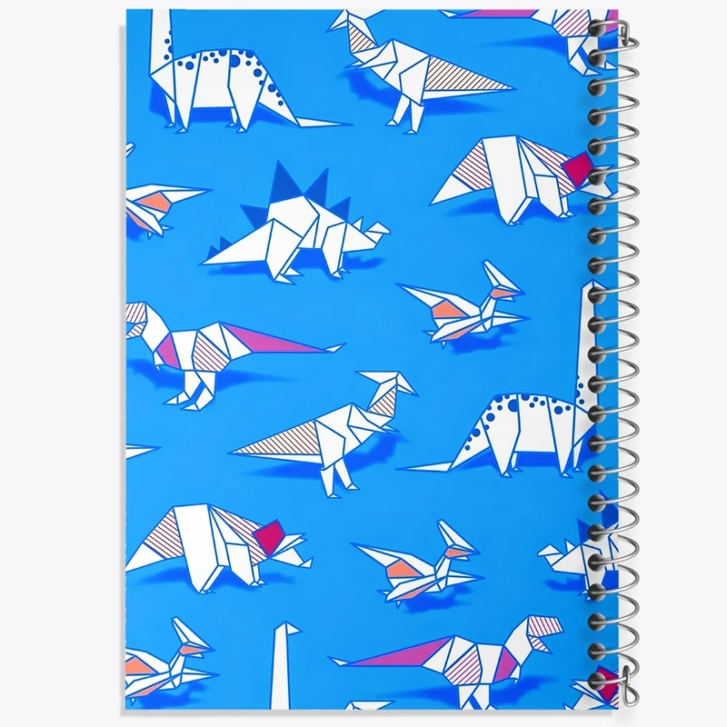 دفتر طراحی 50 برگ خندالو طرح اوریگامی دایناسور کد N5402