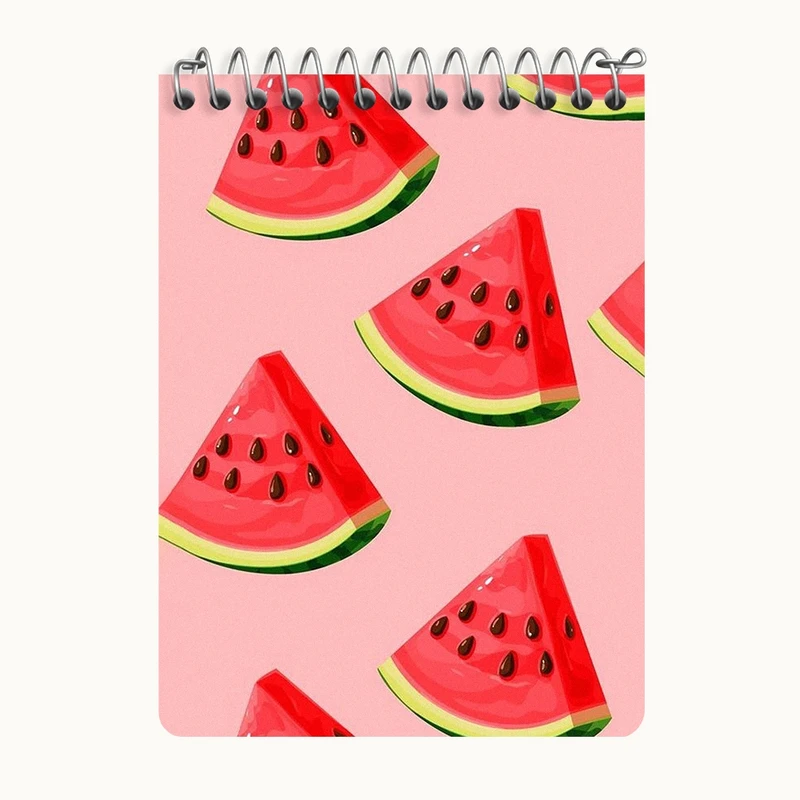 دفتر یادداشت 50 برگ خندالو طرح پترن هندوانه کد N1749